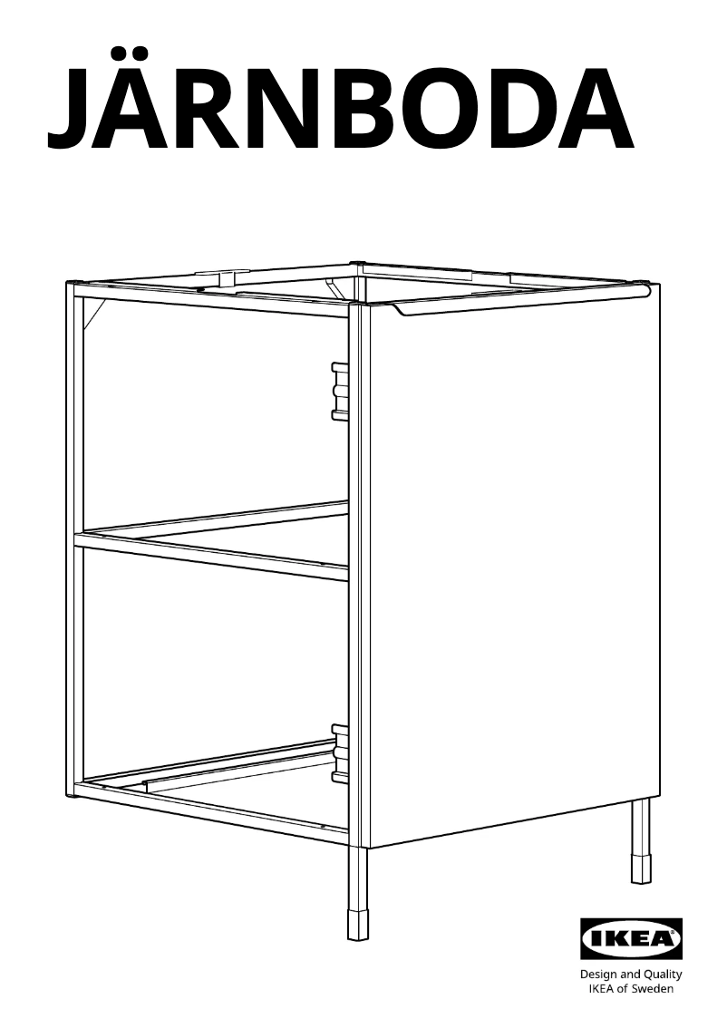 Page 1 de la notice Manuel utilisateur Ikea JÄRNBODA 205.147.44