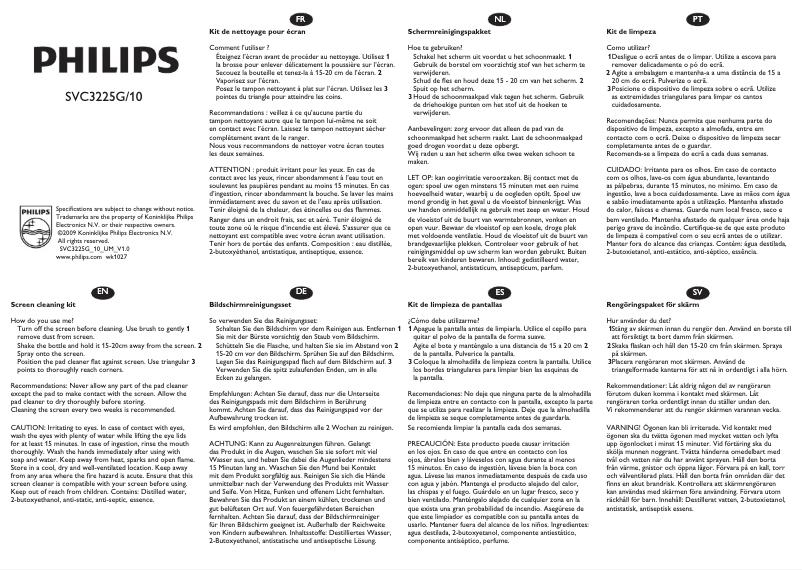 Página 1 del manual Manual de instrucciones Philips SVC3225G