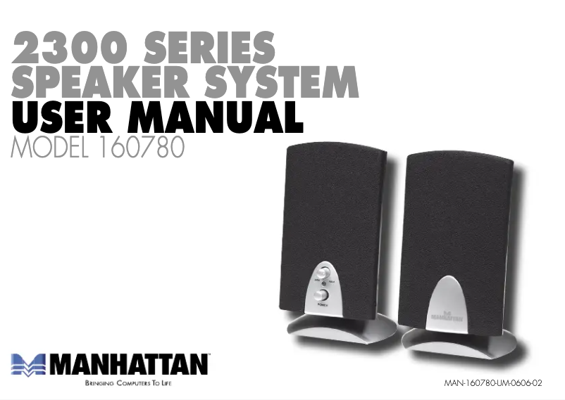 Page 1 de la notice Manuel utilisateur Manhattan 160780