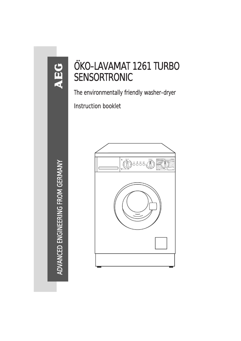 Page 1 de la notice Manuel utilisateur AEG Lavamat 1261 Turbo Sen