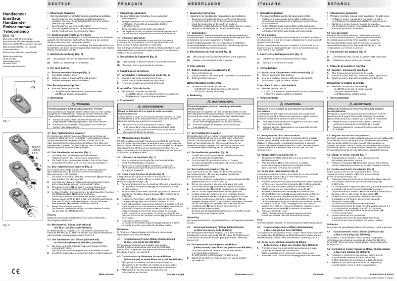 Page 1 de la notice Manuel utilisateur Berner BDS120