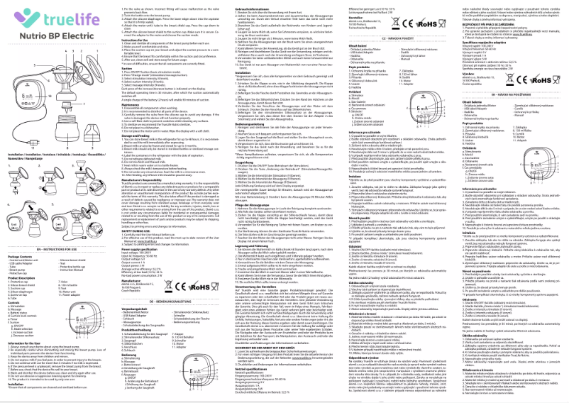 Page 1 de la notice Manuel utilisateur TrueLife Nutrio BP