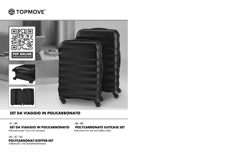 Page 1 de la notice Manuel utilisateur Topmove IAN 314634