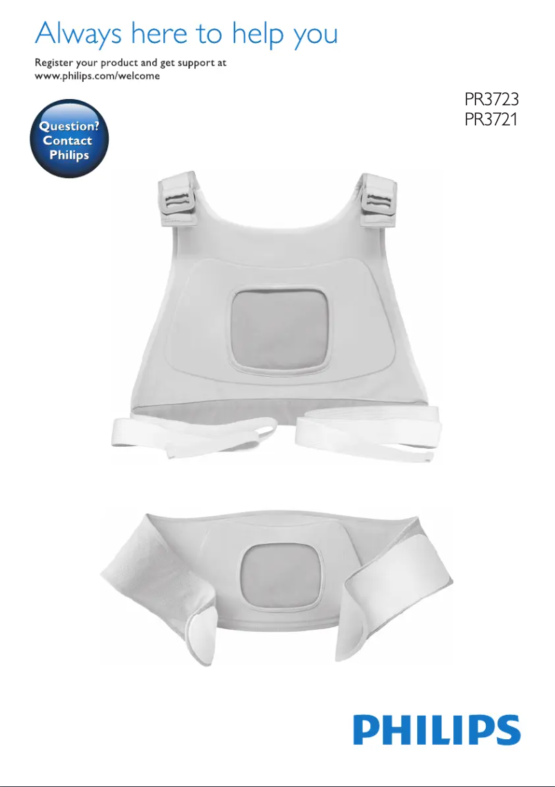 Page n°1 - Manuel utilisateur Philips BlueTouch PR3721