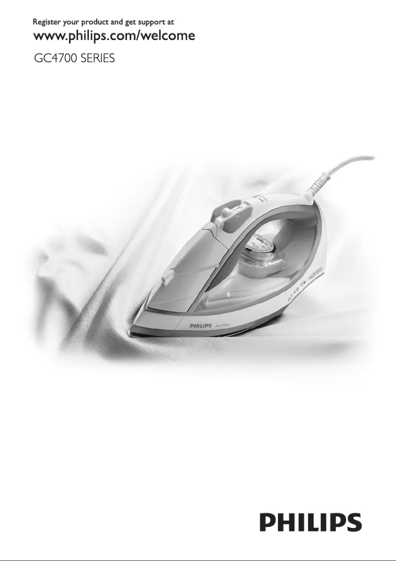 Página 1 del manual Manual de usuario Philips Azur Ionic Steam GC4741