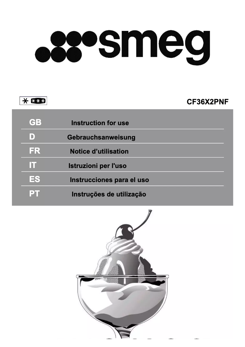 Página 1 del manual Manual de usuario Smeg CF36X2PNF