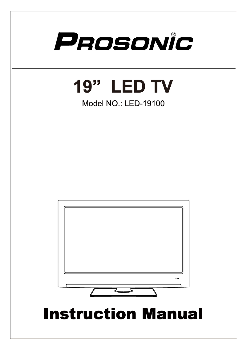 Image de la première page du manuel de l'appareil LED-19100