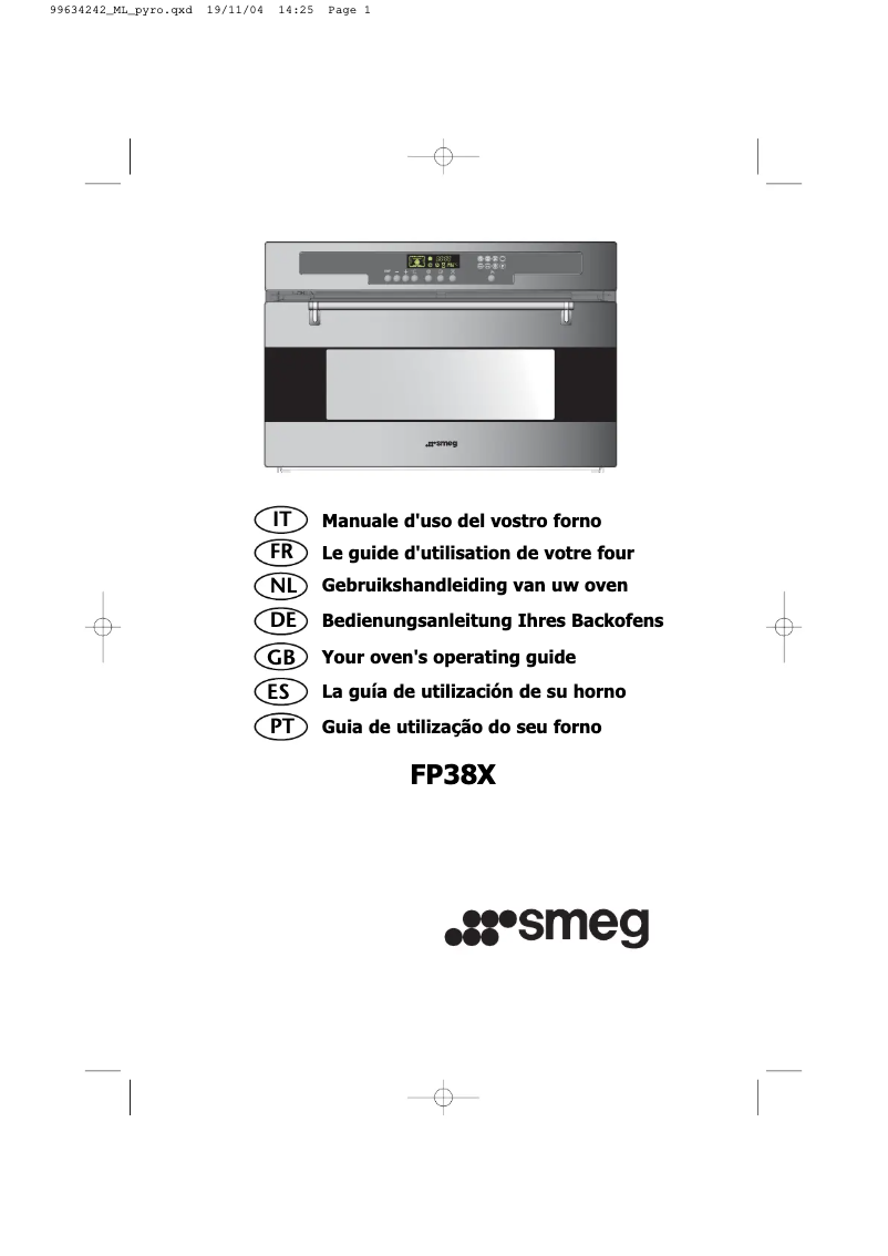 Page 1 de la notice Manuel utilisateur Smeg FP38X
