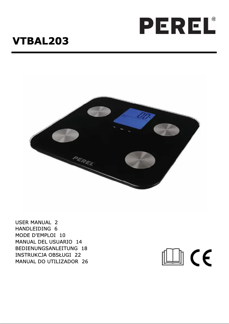 Page 1 de la notice Manuel utilisateur Perel VTBAL203