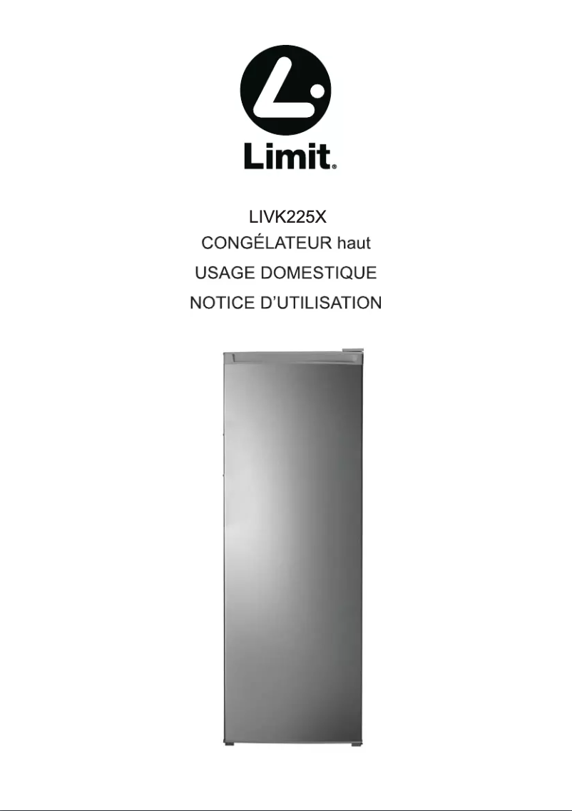 Page 1 de la notice Manuel utilisateur Limit LIVK225X