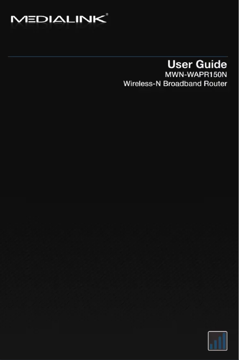 Page 1 de la notice Manuel utilisateur Medialink MWN-WAPR150N