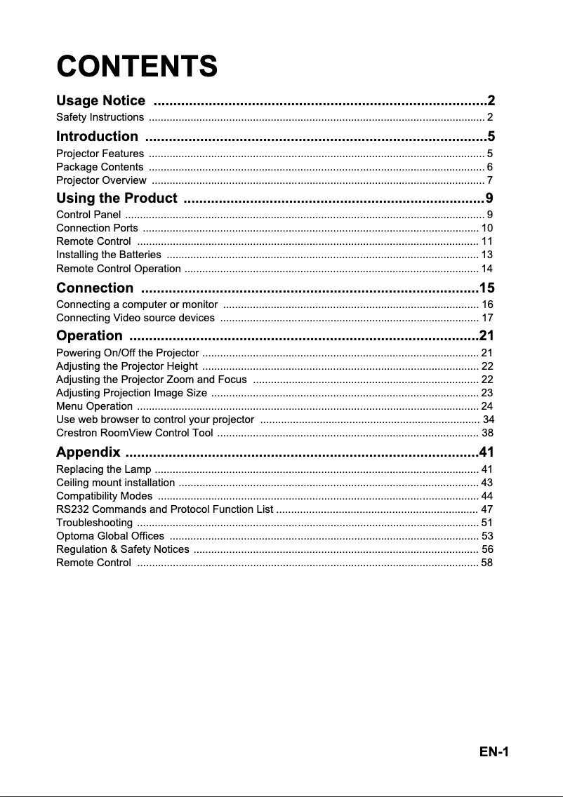 Page 1 de la notice Manuel utilisateur Optoma TW631-3D