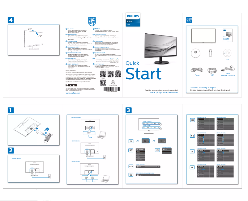 Image de la première page du manuel de l'appareil 220V8LL