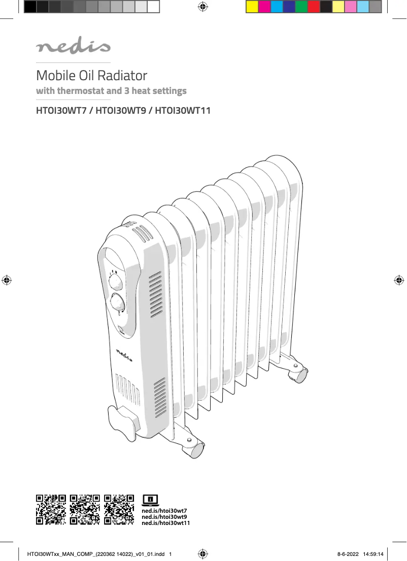 Page 1 de la notice Manuel utilisateur Nedis HTOI30WT11