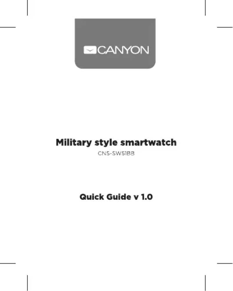 Page 1 de la notice Manuel utilisateur Canyon CNS-SW51BB