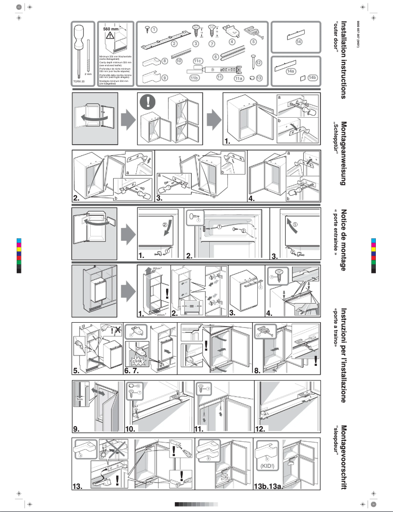 Page 1 de la notice Guide d'installation Siemens KI28DA20IE