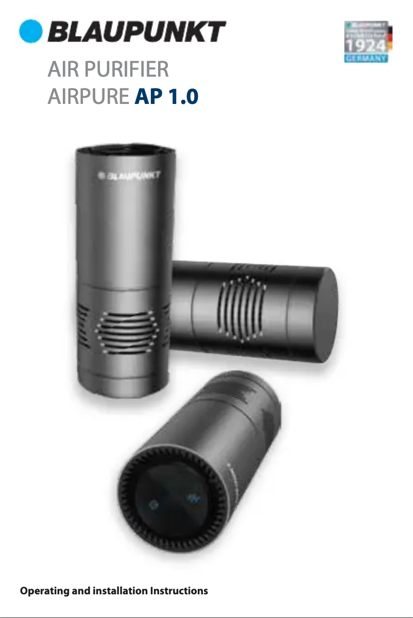 Página 1 del manual Manual de usuario Blaupunkt AirPure AP 1.0