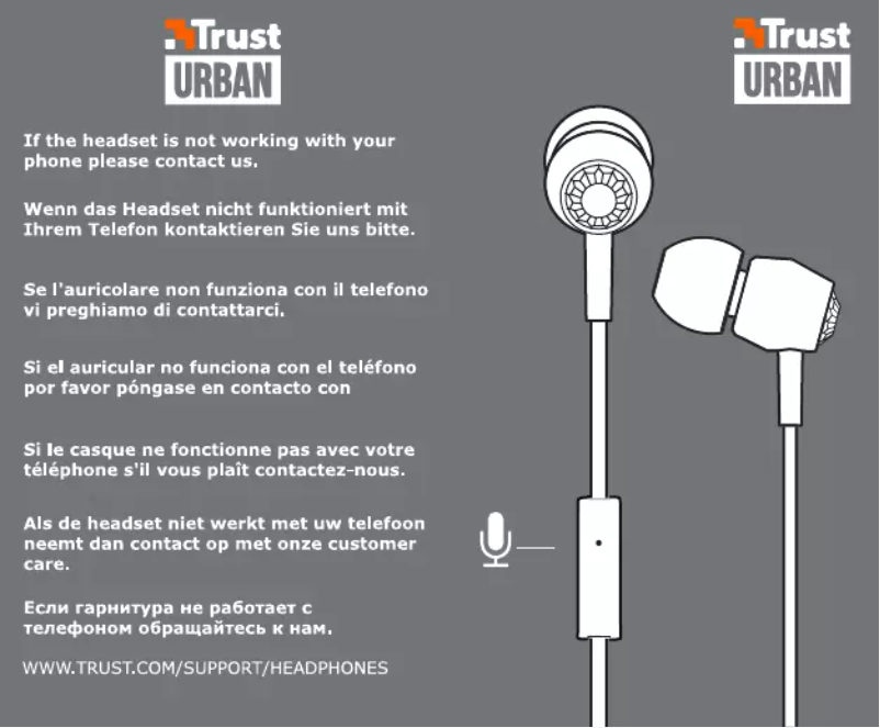 Page 1 de la notice Manuel utilisateur Trust Urban Crystal