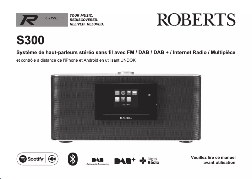 Page 1 de la notice Manuel utilisateur Roberts S300