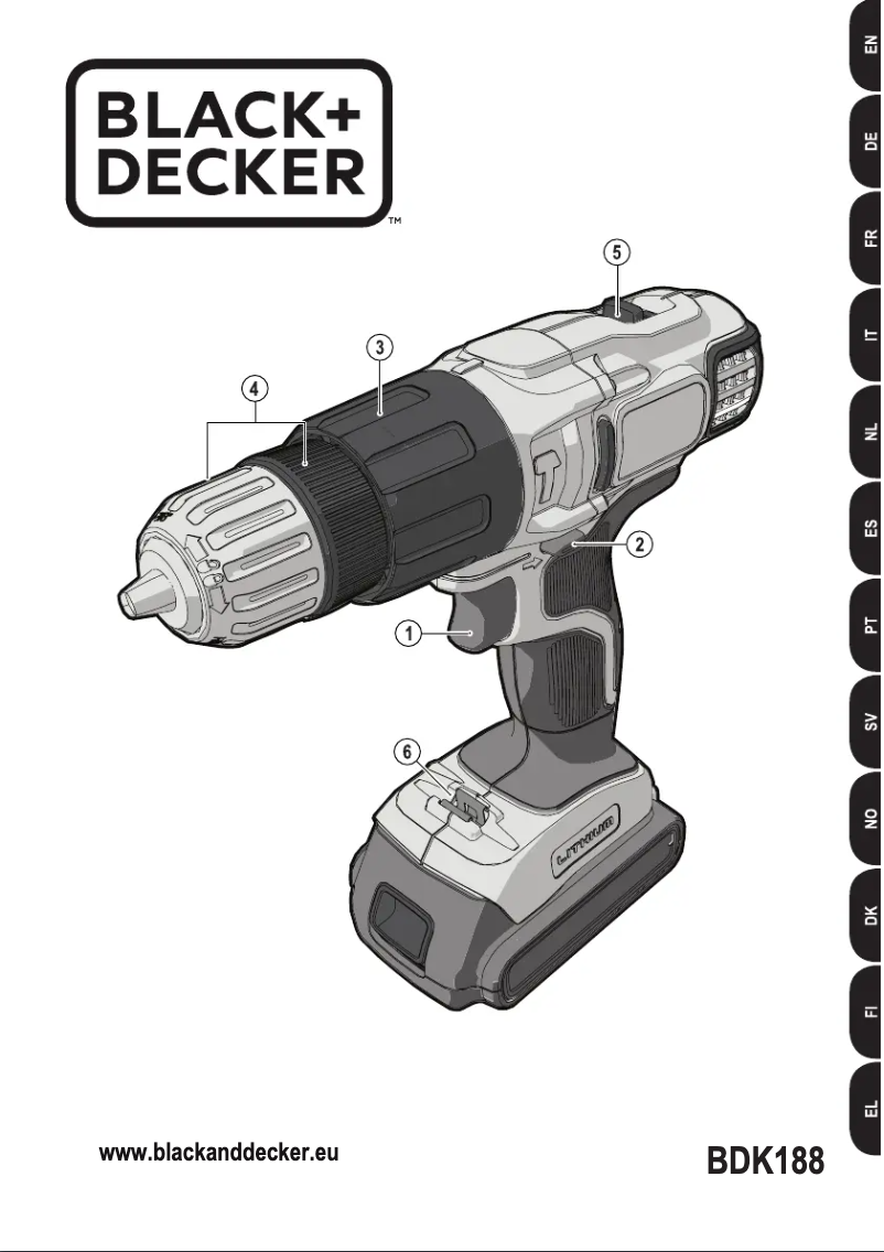 Page n°1 - Manuel utilisateur Black & Decker BDK188
