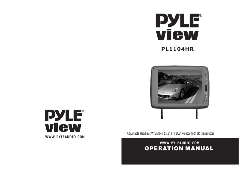 Page 1 of the manual User Manual Pyle PL1104HRGR