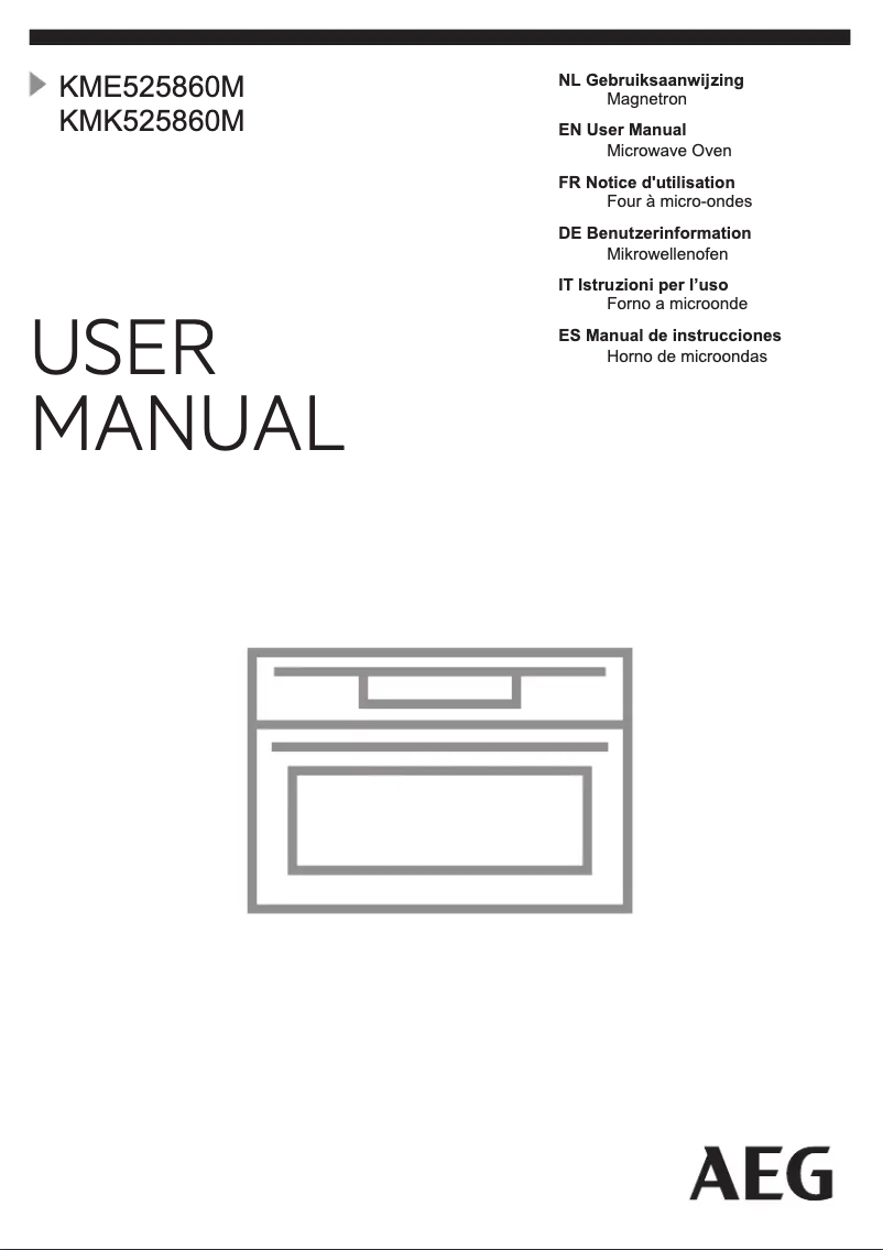 Page 1 de la notice Manuel utilisateur AEG KMK525860M
