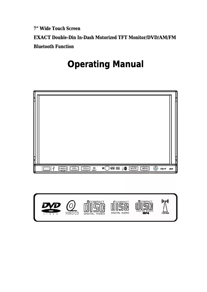 Página 1 del manual Manual de usuario Farenheit TID-735NBT