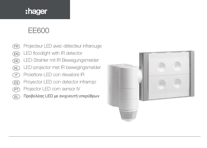 Page 1 de la notice Manuel utilisateur Hager EE600