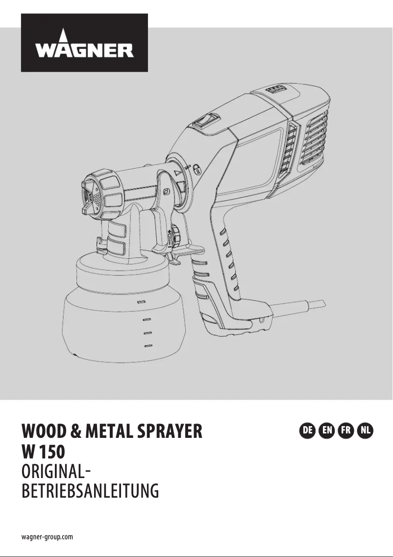 Page 1 de la notice Manuel utilisateur Wagner W 150