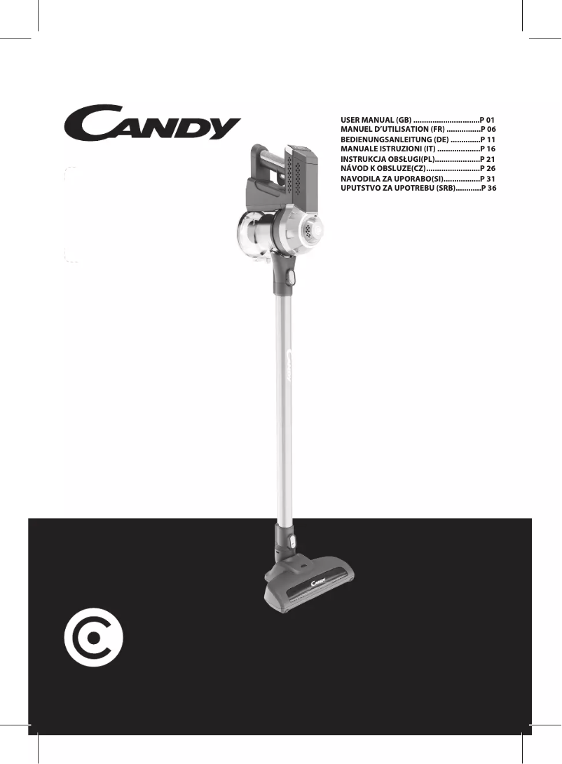 Page 1 de la notice Manuel utilisateur Candy CAS10 011