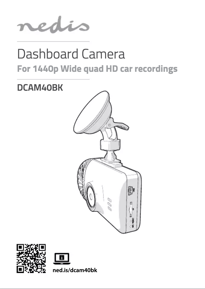 Page 1 de la notice Manuel utilisateur Nedis DCAM40BK