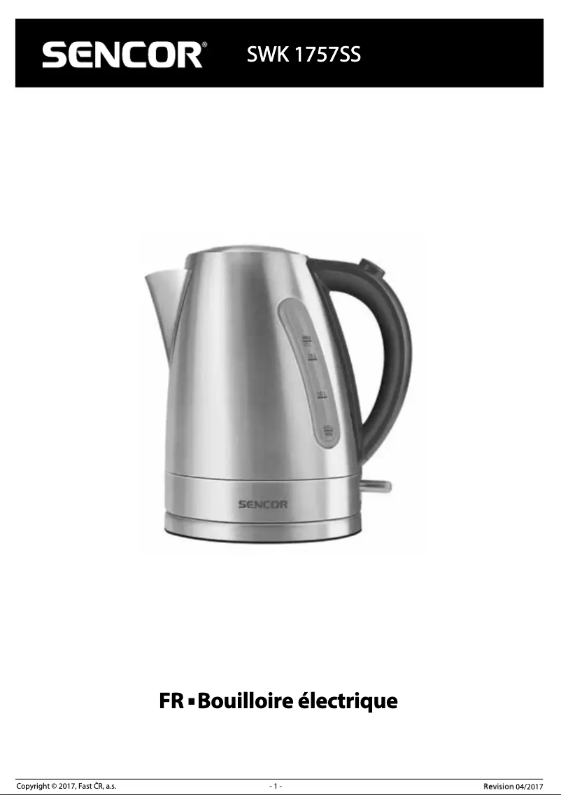 Página 1 del manual Manual de usuario Sencor SWK 1757SS