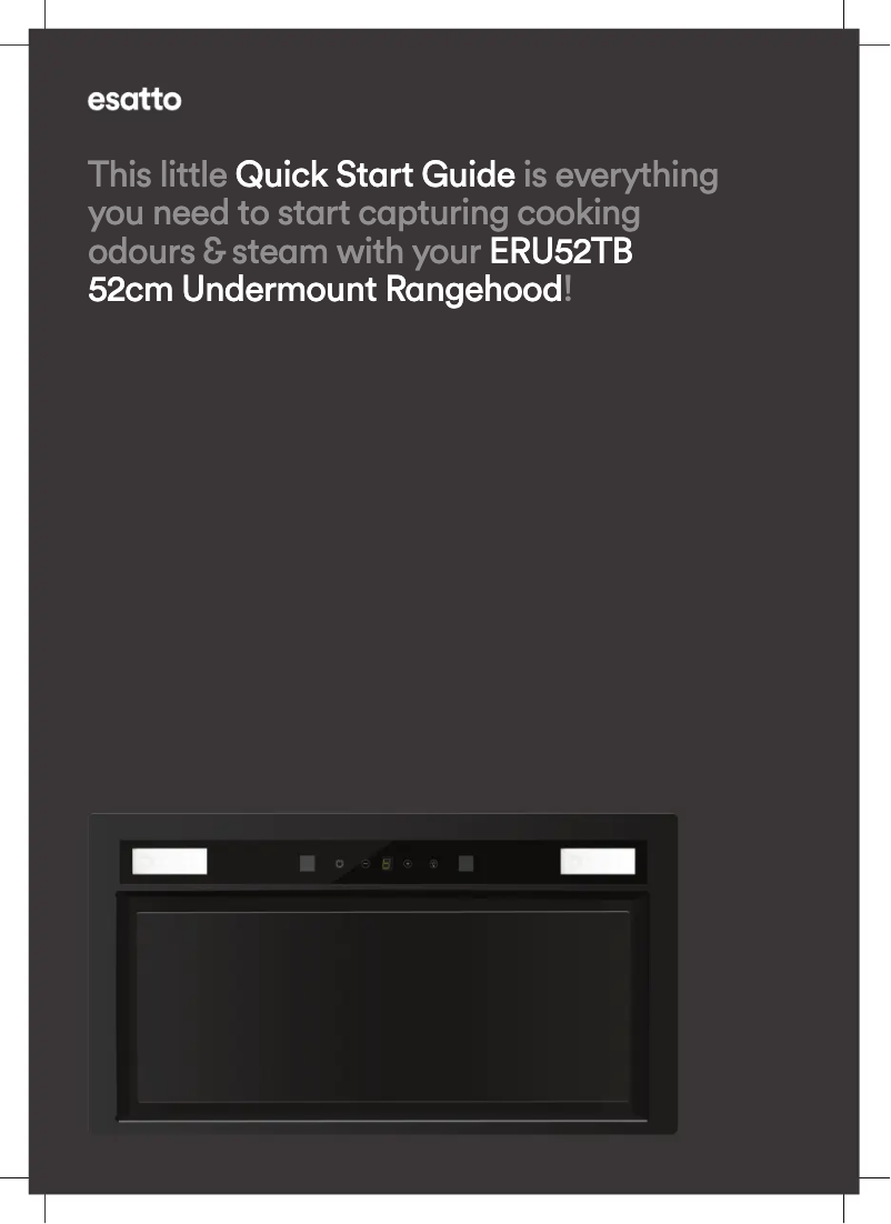 Página 1 del manual Guía de inicio rápido Esatto ERU52TB