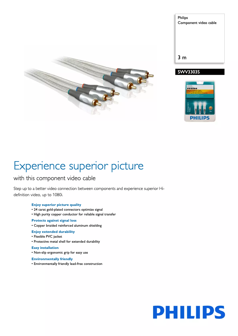 Page n°1 - Brochure Philips SWV3303S