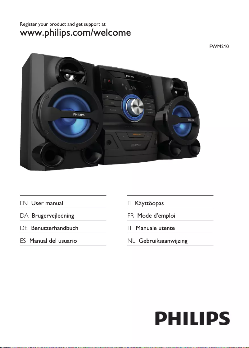 Página 1 del manual Manual de usuario Philips FWM210