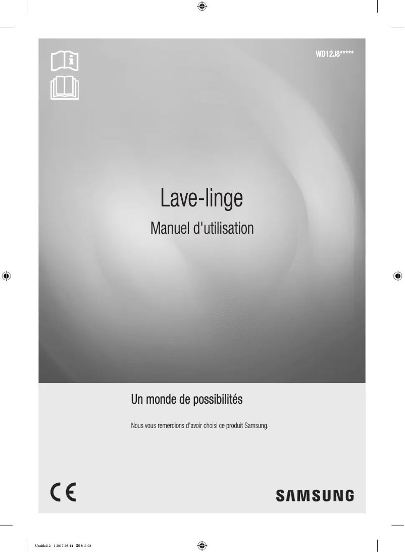 Página 1 del manual Manual de usuario Samsung WD12J8400GW