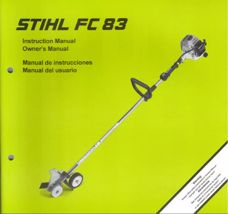 Page 1 de la notice Manuel utilisateur Stihl FC 83
