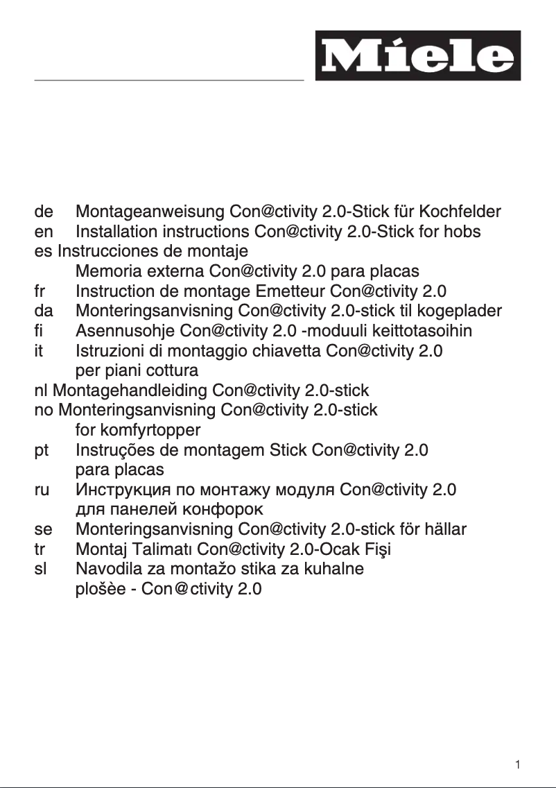 Página 1 del manual Manual de usuario Miele DA 6690 W EXT