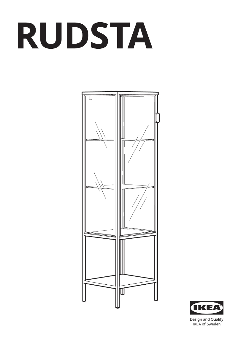 Page 1 de la notice Manuel utilisateur Ikea RUDSTA 604.348.25