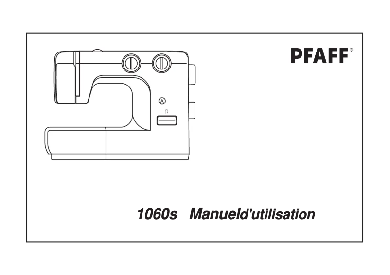 Page 1 of the manual User Manual Pfaff 1060S
