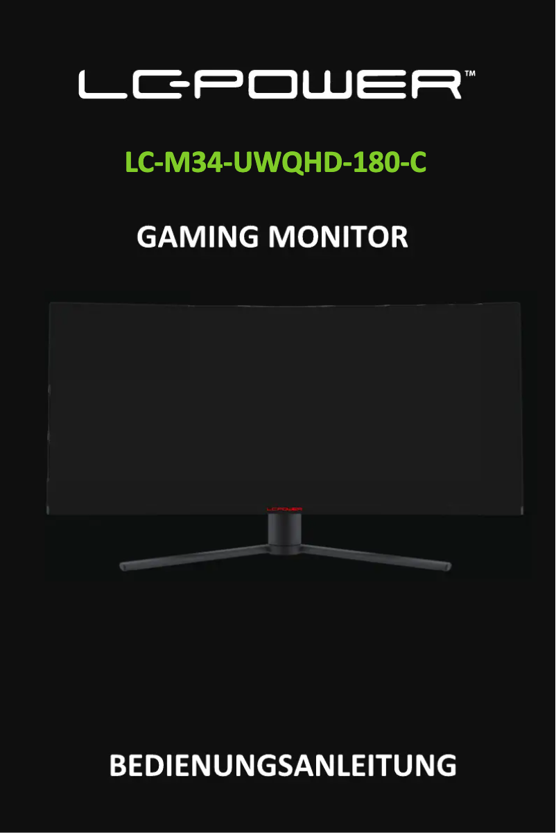 Page 1 of the manual User Manual LC-Power LC-M34-UWQHD-180-C
