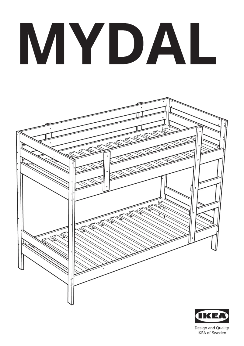 Page 1 de la notice Manuel utilisateur Ikea MYDAL 005.318.91