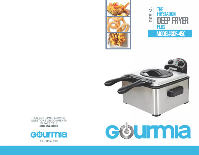 Page 1 of the manual User Manual Gourmia GDF450