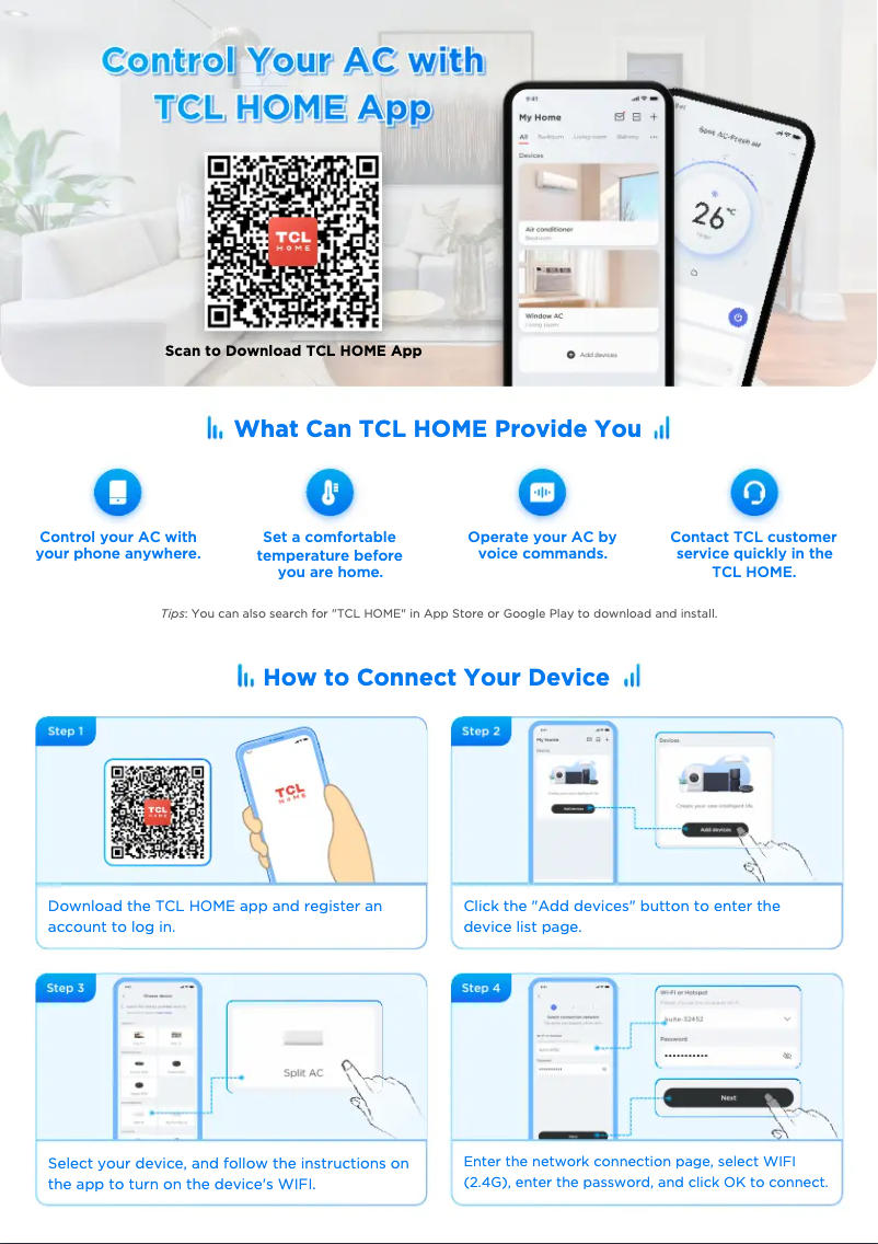 Página 1 del manual Manual de usuario TCL TAC-18CHSD-XA82