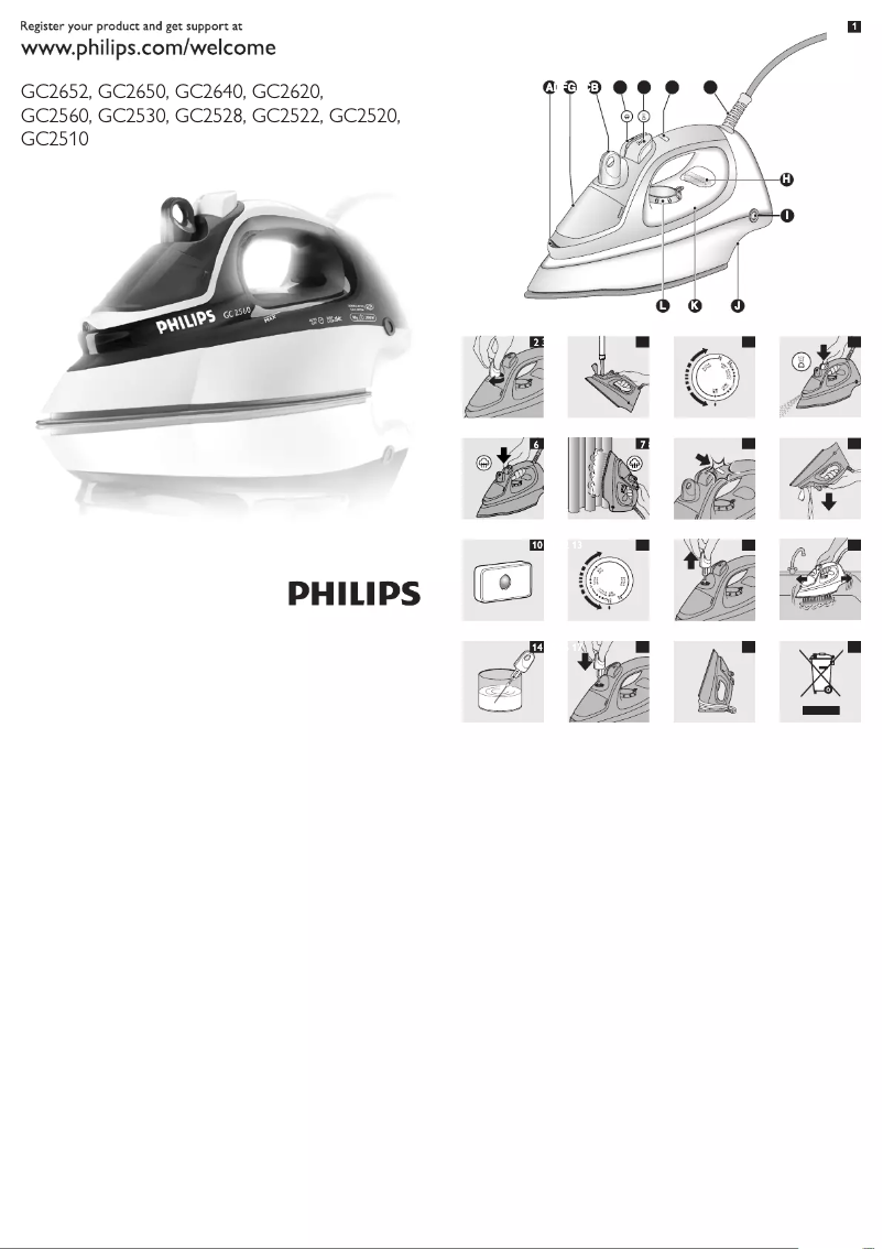 Página 1 del manual Manual de usuario Philips GC2652