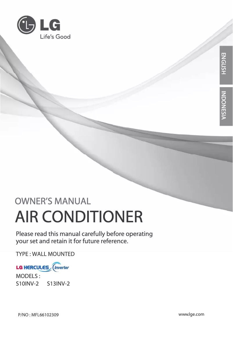 Page 1 de la notice Manuel utilisateur LG SN10INV-2