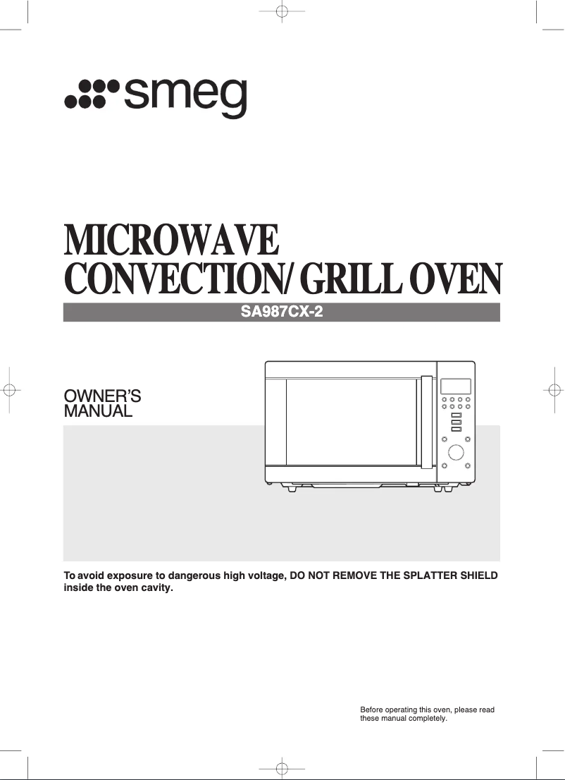 Página 1 del manual Manual de usuario Smeg SA987CX-2