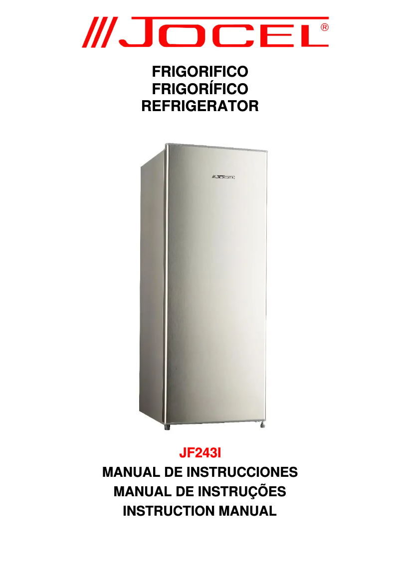 Page 1 de la notice Manuel utilisateur Jocel JF243I