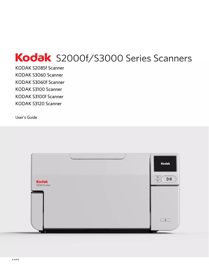 Página 1 del manual Manual de usuario Kodak Alaris S3100f