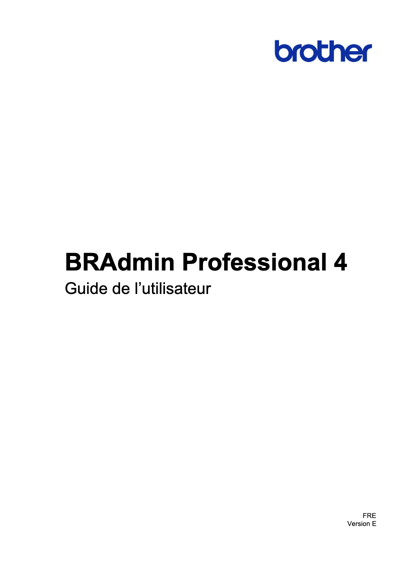 Page 1 de la notice Manuel utilisateur Brother ADS-3300W